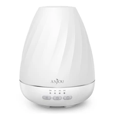 Anjou AJ-ADA003 fehér ultrahangos illóolaj párásító LED fénnyel Anjou AJ-ADA003 fehér ultrahangos illóolaj párásító LED fénnyel