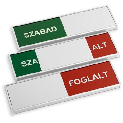 Alusign Fix szabad - foglalt tábla Alusign Fix szabad - foglalt tábla