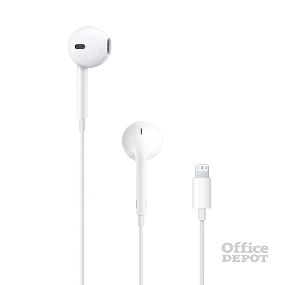Apple Earpods Lightning csatlakozós távvezérlős fülhallgató