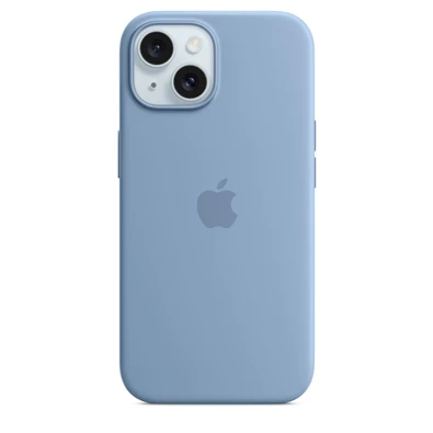 Apple MT0Y3ZM/A iPhone 15 Silicone Case Winter Blue szilikon MagSafe hátlap