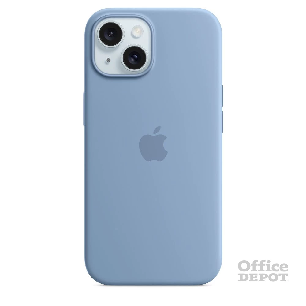 Apple MT0Y3ZM/A iPhone 15 Silicone Case Winter Blue szilikon MagSafe hátlap