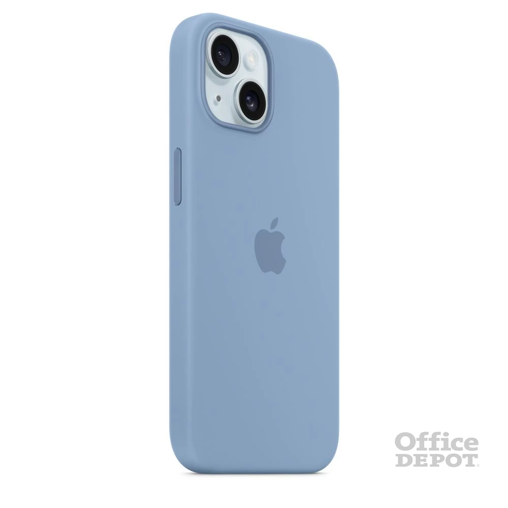 Apple MT0Y3ZM/A iPhone 15 Silicone Case Winter Blue szilikon MagSafe hátlap
