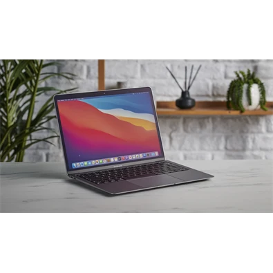 Apple MacBook Air 2020 laptop (13,3"Retina/M1 chip/7 magos GPU/8GB RAM/256GB SSD/Cseh/Felújított,batteryCARE+) - ezüst