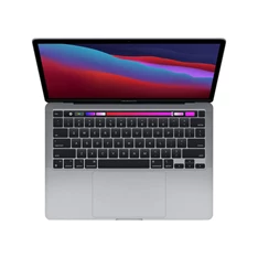 Apple MacBook Pro 2020 laptop (13,3"Retina/M1 chip és 8 magos GPU/8GB RAM/512GB SSD/Cseh/Felújított,batteryCARE+) -ezüst