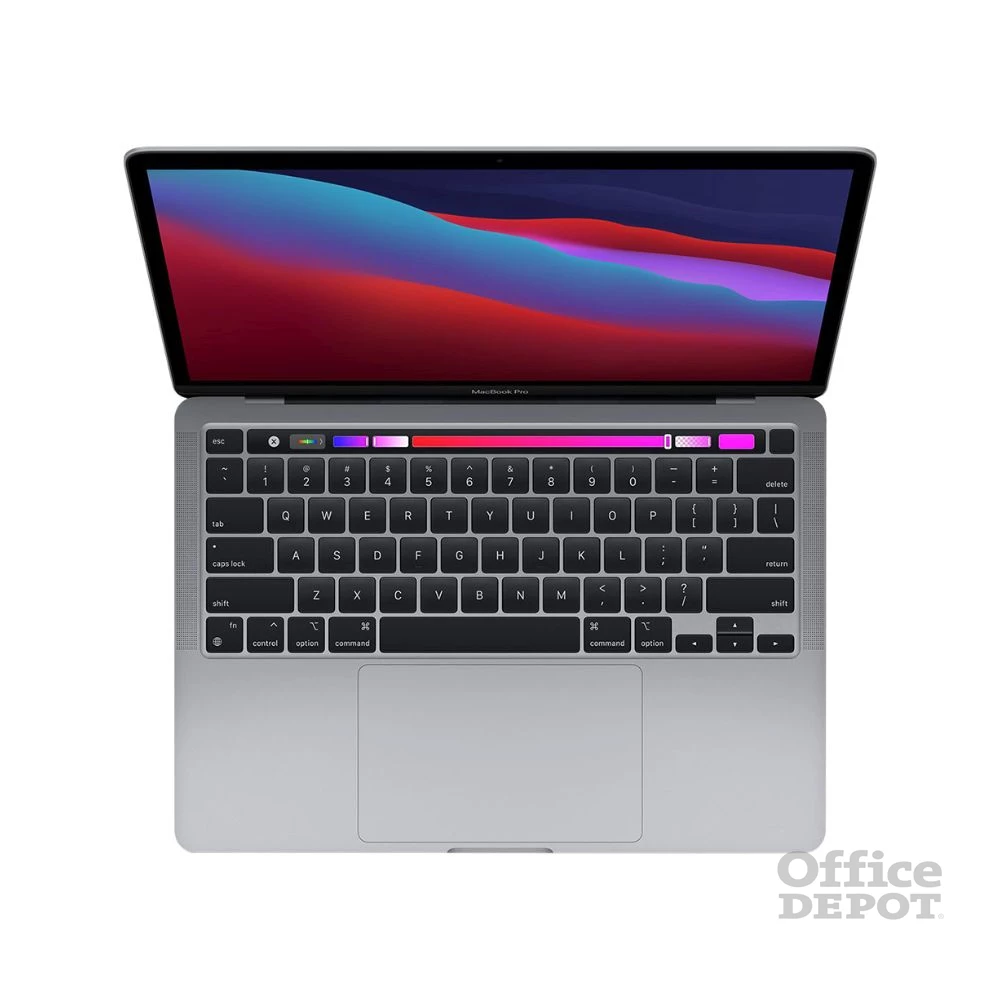 Apple MacBook Pro 2020 laptop (13,3"Retina/M1 chip és 8 magos GPU/8GB RAM/512GB SSD/Cseh/Felújított,batteryCARE+) -ezüst