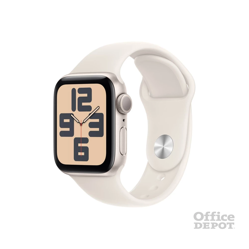 Apple Watch SE2 v3 GPS (40mm) csillagfény alumínium tok, csillagfény sportszíj (S/M) okosóra