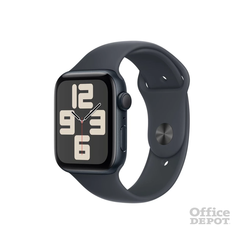 Apple Watch SE2 v3 GPS (40mm) éjfekete alumínium tok, éjfekete sportszíj (M/L) okosóra