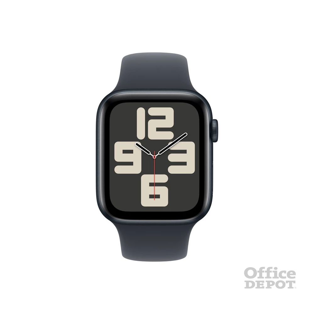 Apple Watch SE2 v3 GPS (40mm) éjfekete alumínium tok, éjfekete sportszíj (M/L) okosóra