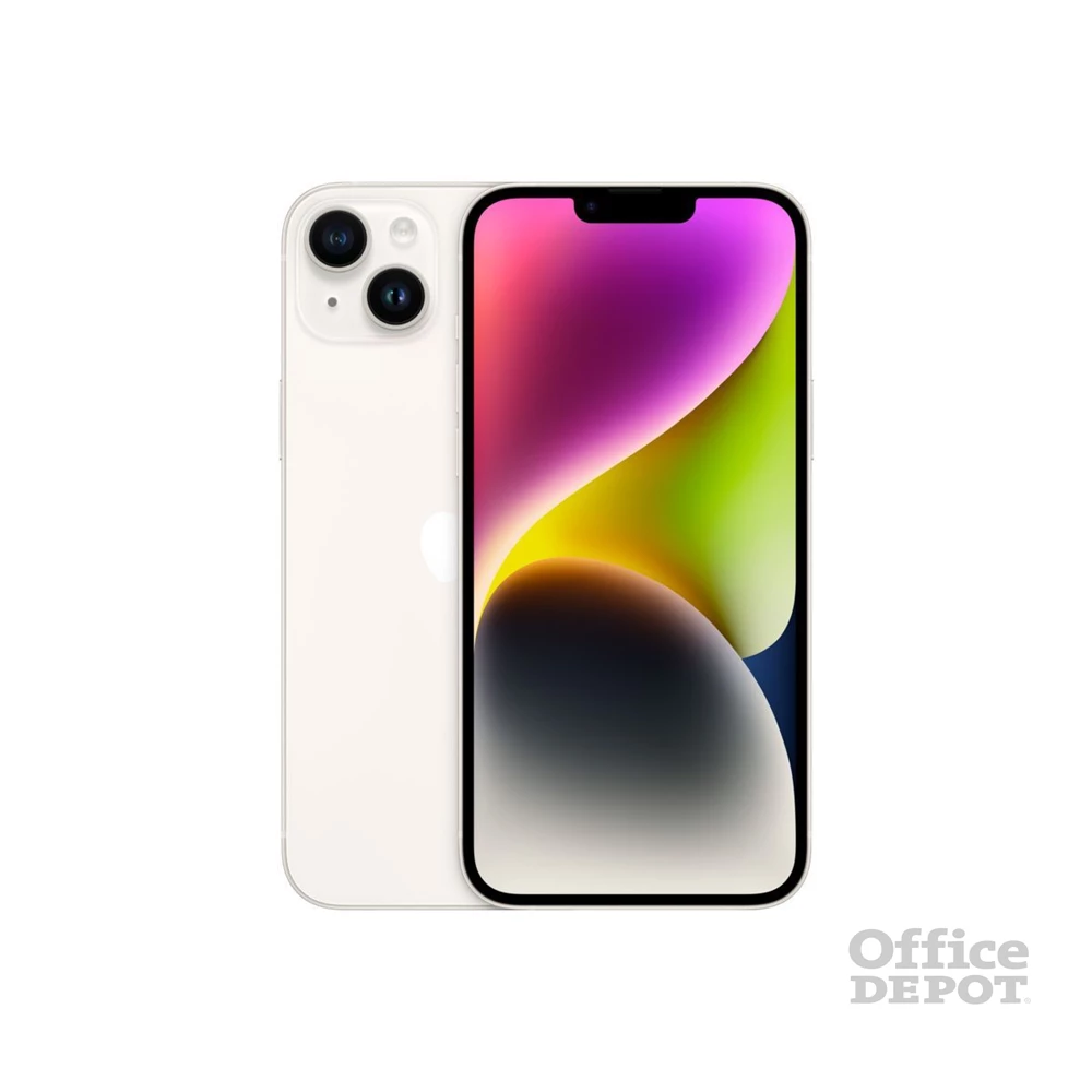 Apple iPhone 14 Plus 6/256GB Starlight kártyafüggetlen okostelefon - fehér (iOS)