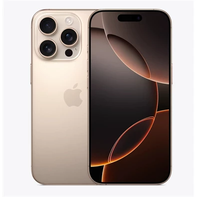 Apple iPhone 16 Pro 8/256GB kártyafüggetlen okostelefon - sivatagszínű titán (iOS) Apple iPhone 16 Pro 8/256GB kártyafüggetlen okostelefon - sivatagszínű titán (iOS)