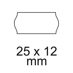 25x12mm 5db/csomag fehér árazógépszalag 25x12mm 5db/csomag fehér árazógépszalag