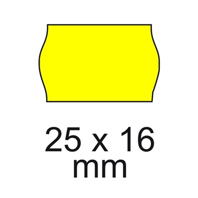 25x16mm 5db/csomag sárga árazógépszalag 25x16mm 5db/csomag sárga árazógépszalag