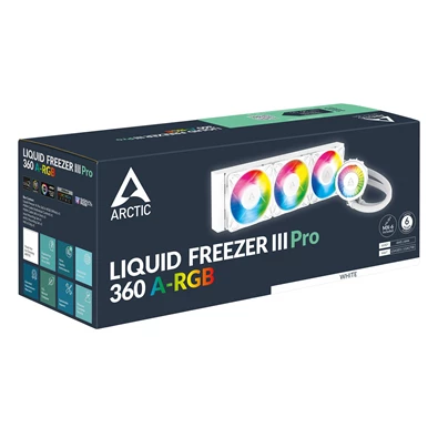 Arctic Liquid Freezer III Pro 360 A-RGB fehér vízhűtéses processzor hűtő Arctic Liquid Freezer III Pro 360 A-RGB fehér vízhűtéses processzor hűtő