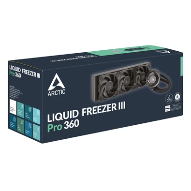 Arctic Liquid Freezer III Pro 360 fekete vízhűtéses processzor hűtő Arctic Liquid Freezer III Pro 360 fekete vízhűtéses processzor hűtő