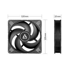 Arctic P12 Max 120mm fekete ventilátor Arctic P12 Max 120mm fekete ventilátor