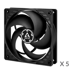 Arctic P12 PWM PST 120mm 5db fekete ventilátor