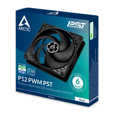 Arctic P12 PWM PST 120mm fekete ventilátor Arctic P12 PWM PST 120mm fekete ventilátor