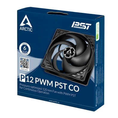 Arctic P12 PWM PST CO 120mm fekete ventilátor Arctic P12 PWM PST CO 120mm fekete ventilátor