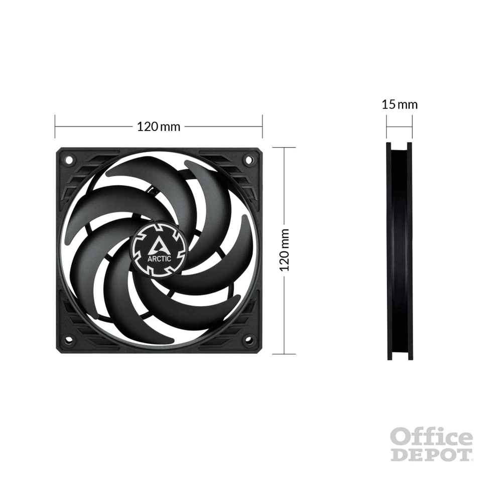 Arctic P12 SLIM PWM PST 120mm ventilátor