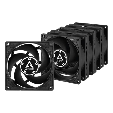 Arctic P8 80mm 5db fekete ventilátor Arctic P8 80mm 5db fekete ventilátor