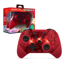 Armor3 M07467-RL NuChamp Nintendo Switch vezeték nélküli LED piros kontroller