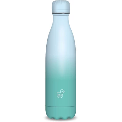 Ars Una 500ml-es Gradient türkiz-világoskék duplafalú fémkulacs Ars Una 500ml-es Gradient türkiz-világoskék duplafalú fémkulacs