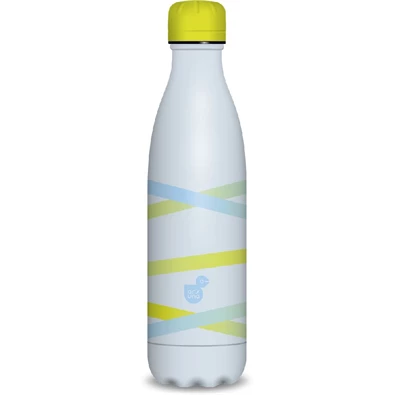 Ars Una 500ml-es Ribbon-yellow duplafalú fémkulacs Ars Una 500ml-es Ribbon-yellow duplafalú fémkulacs