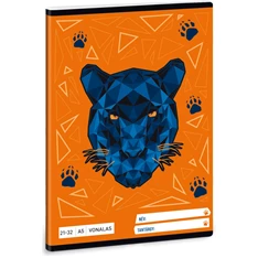 Ars Una Black Panther A5 21-32 vonalas füzet Ars Una Black Panther A5 21-32 vonalas füzet