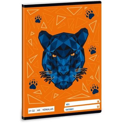 Ars Una Black Panther A5 21-32 vonalas füzet Ars Una Black Panther A5 21-32 vonalas füzet