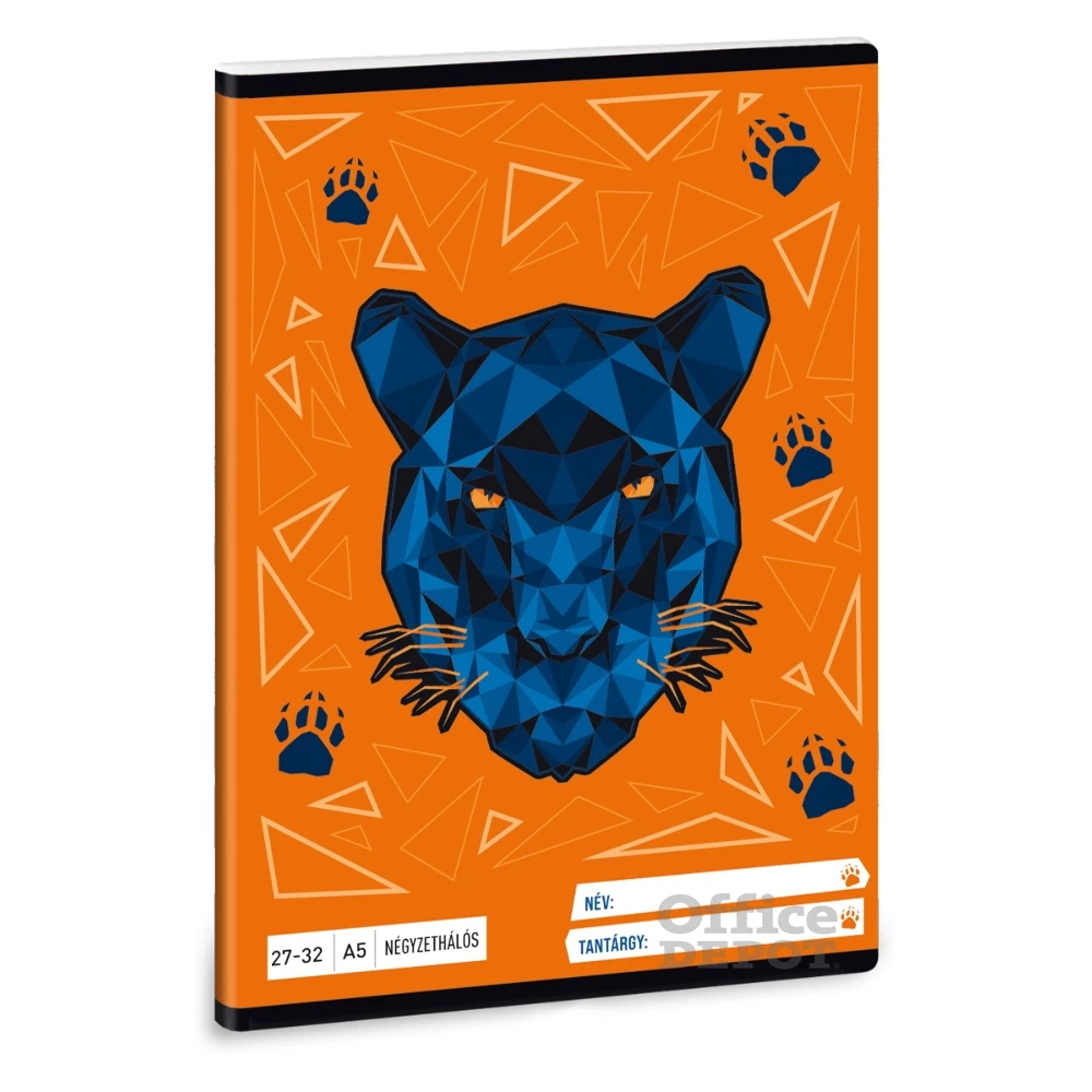 Ars Una Black Panther A5 27-32 kockás füzet