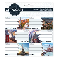 Ars Una Cityscape 25 (5482) 3x6 db füzetcímke