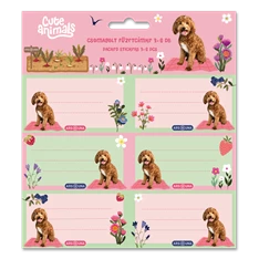 Ars Una Cute Animals Doggie 25 (5458) 3x6 db füzetcímke