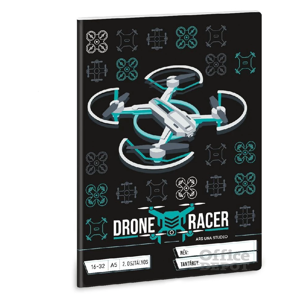 Ars Una Drone Racer 5131 A5 16-32 2. osztályos vonalas füzet