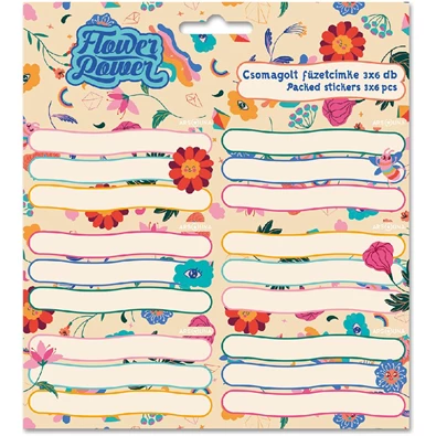 Ars Una Flower Power 23 5260 3x6db füzetcímke Ars Una Flower Power 23 5260 3x6db füzetcímke