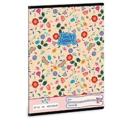 Ars Una Flower Power 23 (5260) A5 27-32 kockás füzet Ars Una Flower Power 23 (5260) A5 27-32 kockás füzet