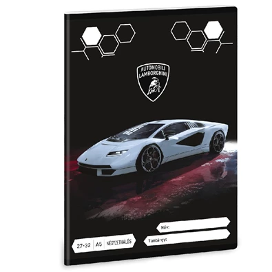 Ars Una Lamborghini 23 (5254) A5 27-32 kockás füzet Ars Una Lamborghini 23 (5254) A5 27-32 kockás füzet
