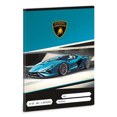 Ars Una Lamborghini 24 (5336) A5 12-32 3. osztályos vonalas füzet