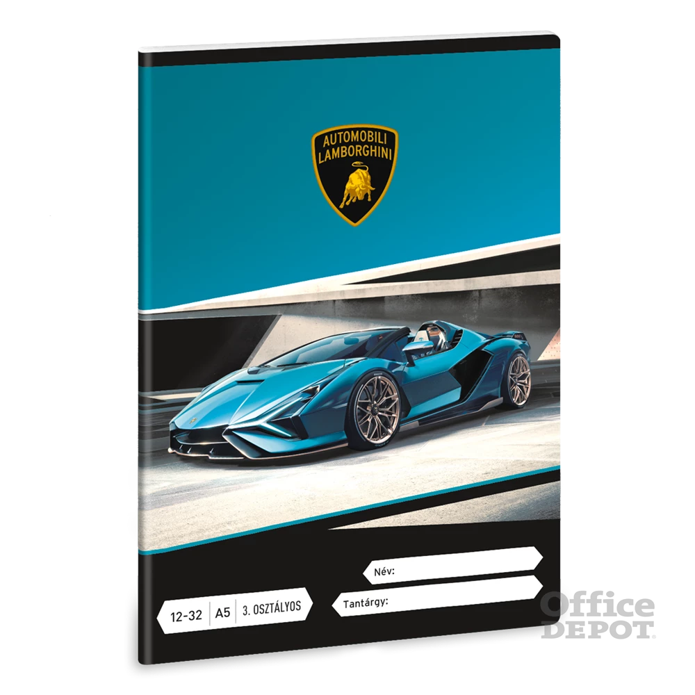 Ars Una Lamborghini 24 (5336) A5 12-32 3. osztályos vonalas füzet