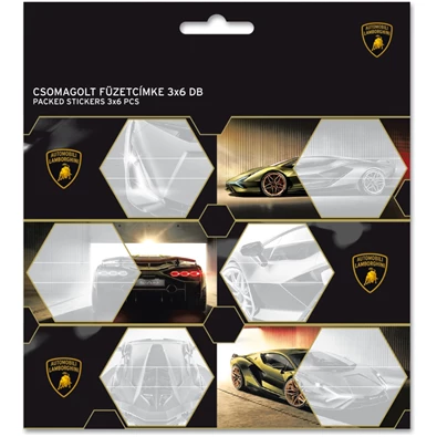 Ars Una Lamborghini 3x6db füzetcímke Ars Una Lamborghini 3x6db füzetcímke
