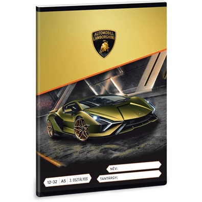 Ars Una Lamborghini A5 12-32 3.osztályos füzet Ars Una Lamborghini A5 12-32 3.osztályos füzet