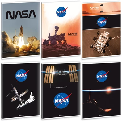 Ars Una Nasa 5078 A4 extra kapcsos kockás füzet Ars Una Nasa 5078 A4 extra kapcsos kockás füzet