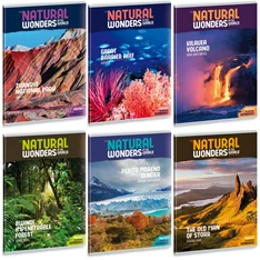 Ars Una Natural Wonders A4 extra kapcsos kockás füzet Ars Una Natural Wonders A4 extra kapcsos kockás füzet
