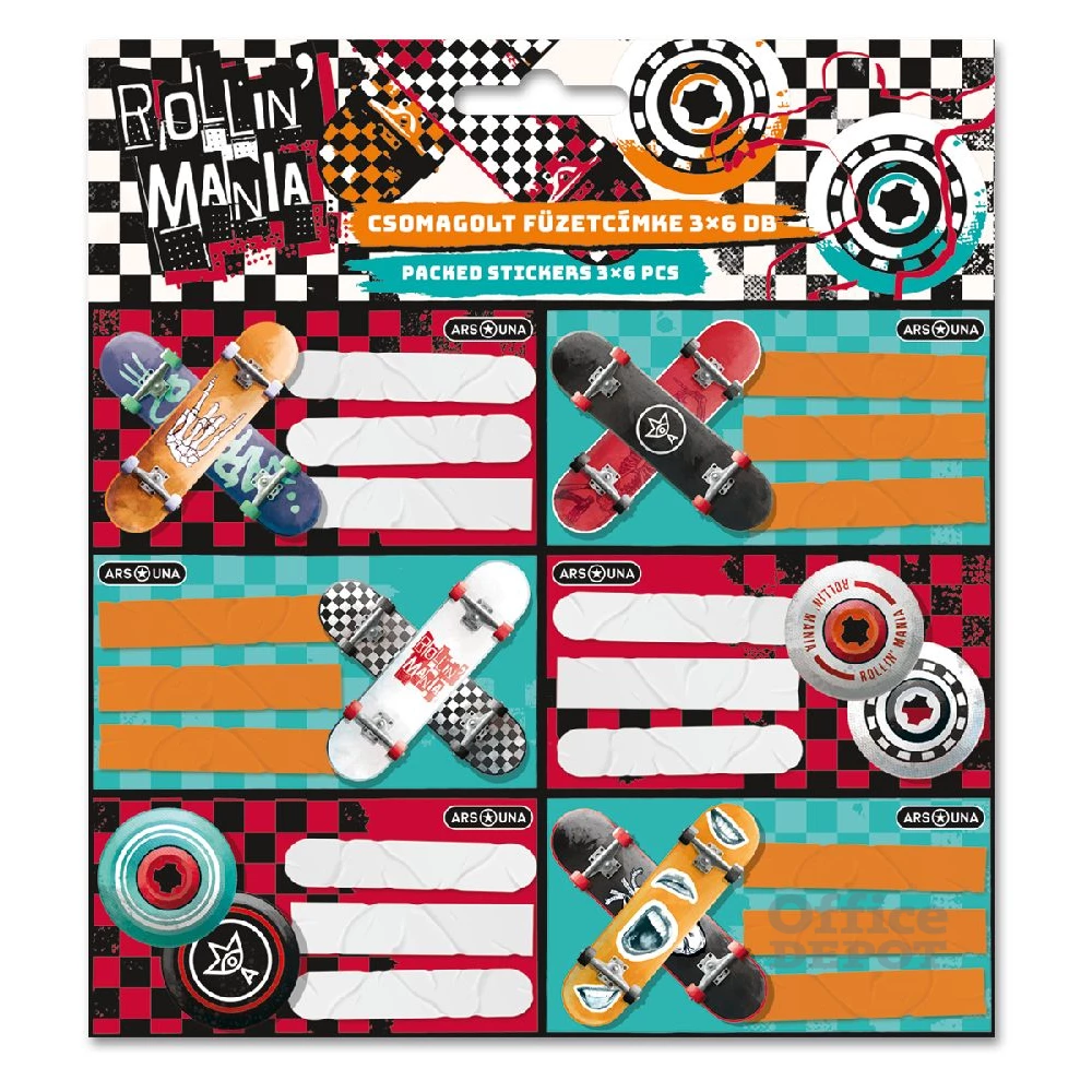 Ars Una Rollin Mania 22 (5228) 3x6db füzetcímke