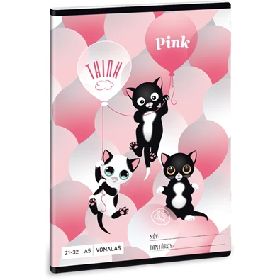 Ars Una Think-Pink A5 21-32 vonalas füzet Ars Una Think-Pink A5 21-32 vonalas füzet