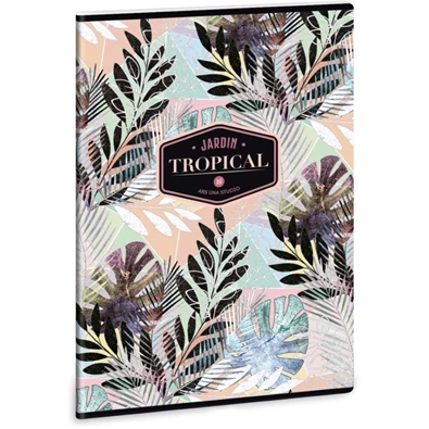 Ars Una Tropical Leaf A4 extra kapcsos kockás füzet Ars Una Tropical Leaf A4 extra kapcsos kockás füzet