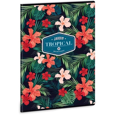 Ars Una Tropical Wildblume A4 extra kapcsos kockás füzet Ars Una Tropical Wildblume A4 extra kapcsos kockás füzet