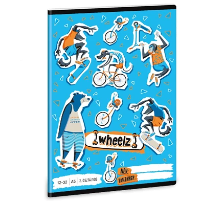 Ars Una Wheelz 23 (5262) A5 12-32 3. osztályos vonalas füzet Ars Una Wheelz 23 (5262) A5 12-32 3. osztályos vonalas füzet