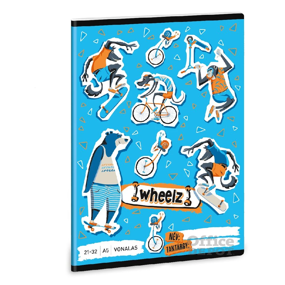 Ars Una Wheelz 23 (5262) A5 21-32 vonalas füzet