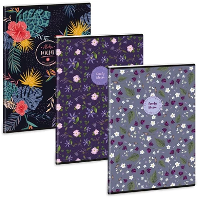 Ars Una Wild Bloom mix 5247 A4 extra kapcsos kockás füzet Ars Una Wild Bloom mix 5247 A4 extra kapcsos kockás füzet