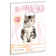Ars Una cuki macska A5 27-32 kockás füzet Ars Una cuki macska A5 27-32 kockás füzet